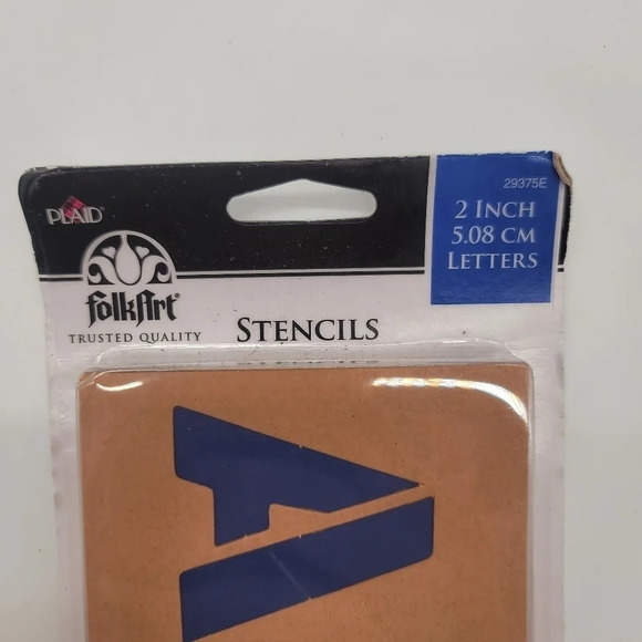 New FOLK ART STENCILS 2" Letters 48 PIECES LETTERS EXTRA DECOR Signs Crafts - Picture 8 of 8